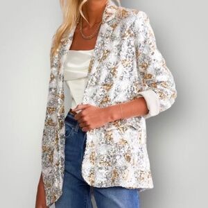 Miss Me Shimmer on blazer size small